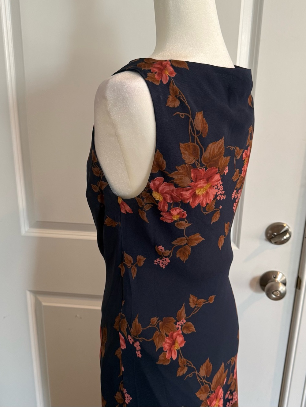 Reformation Prescott Navy Lyric Floral Maxi Dress wedding guest dress - Picture 9 of 16